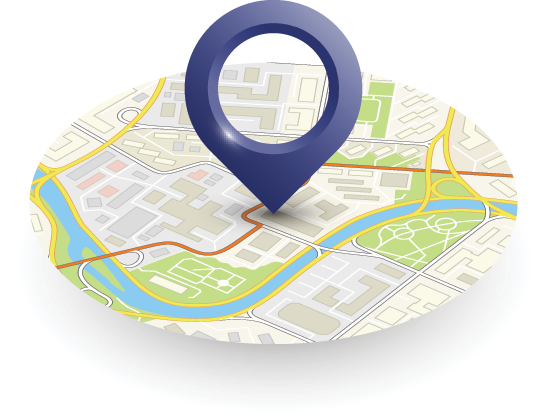 A map showing a location, to show that people can find dbWatch partners