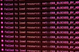A screen full of SQL Server blocking messages.